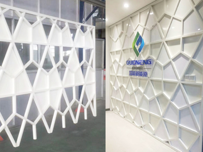 异形铝背景板制作